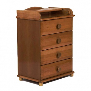 Комод с пеленальным столиком узкий Лель БИ 03, орех светлый (Лель, LIEL-БИ 03_орех светлый)